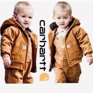 Carhartt Baby Boys' Active Jac Flannel Quilt Lined Coat Size 12 Months NWOT!